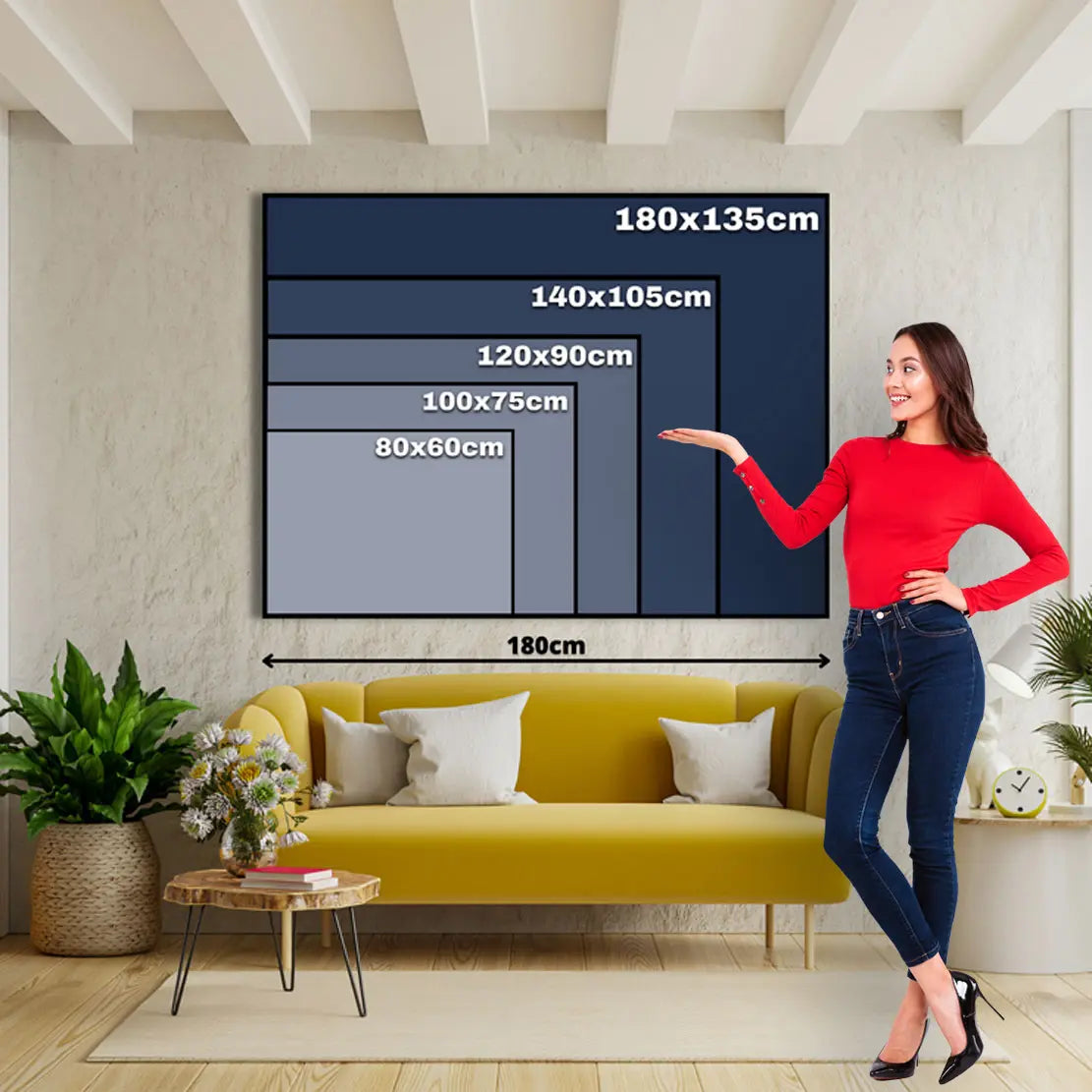 Dominante Frau Dobermänner Lederlook Wandbild