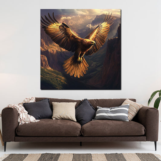 Wandbild Adler in den Bergen majestätische Freiheit