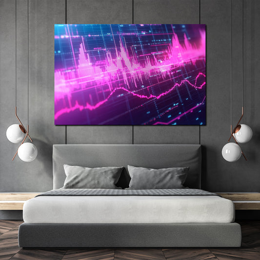 Wandbild Chart-Formation Börse Wallstreet Trading digital modern