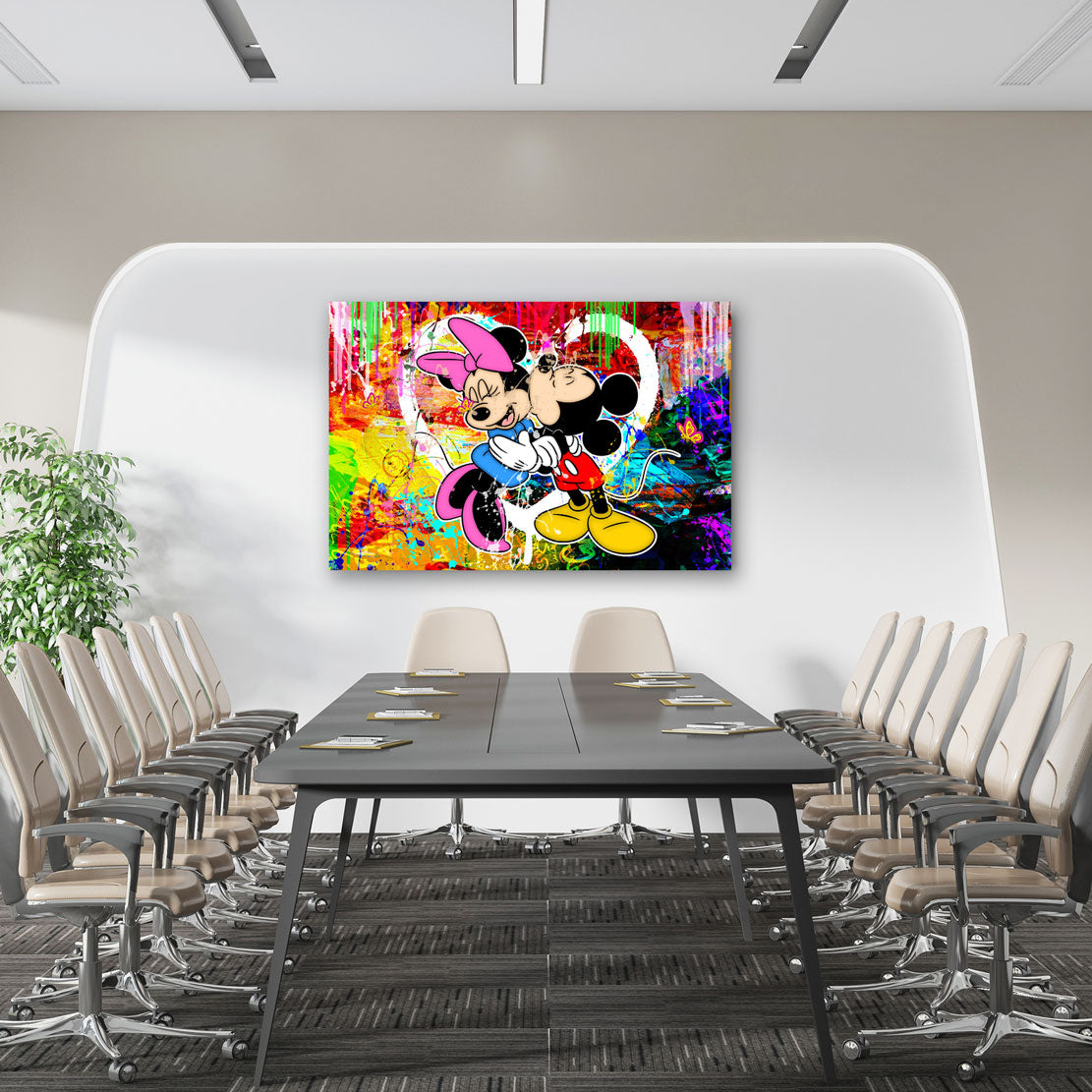 Wandbild Minnie Pop Art Comic