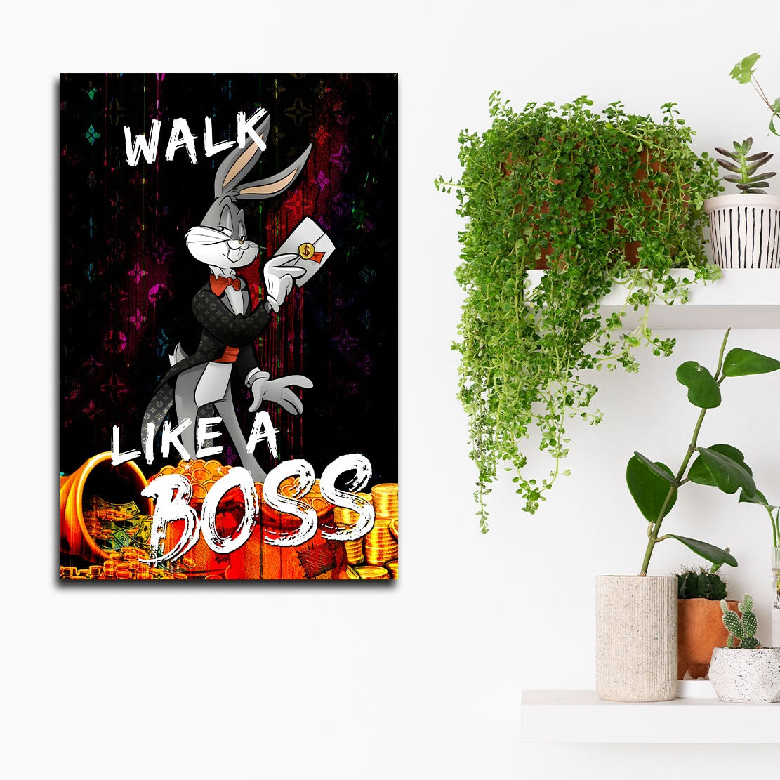 Bunny Pop Art Kunstwerk Wandbild