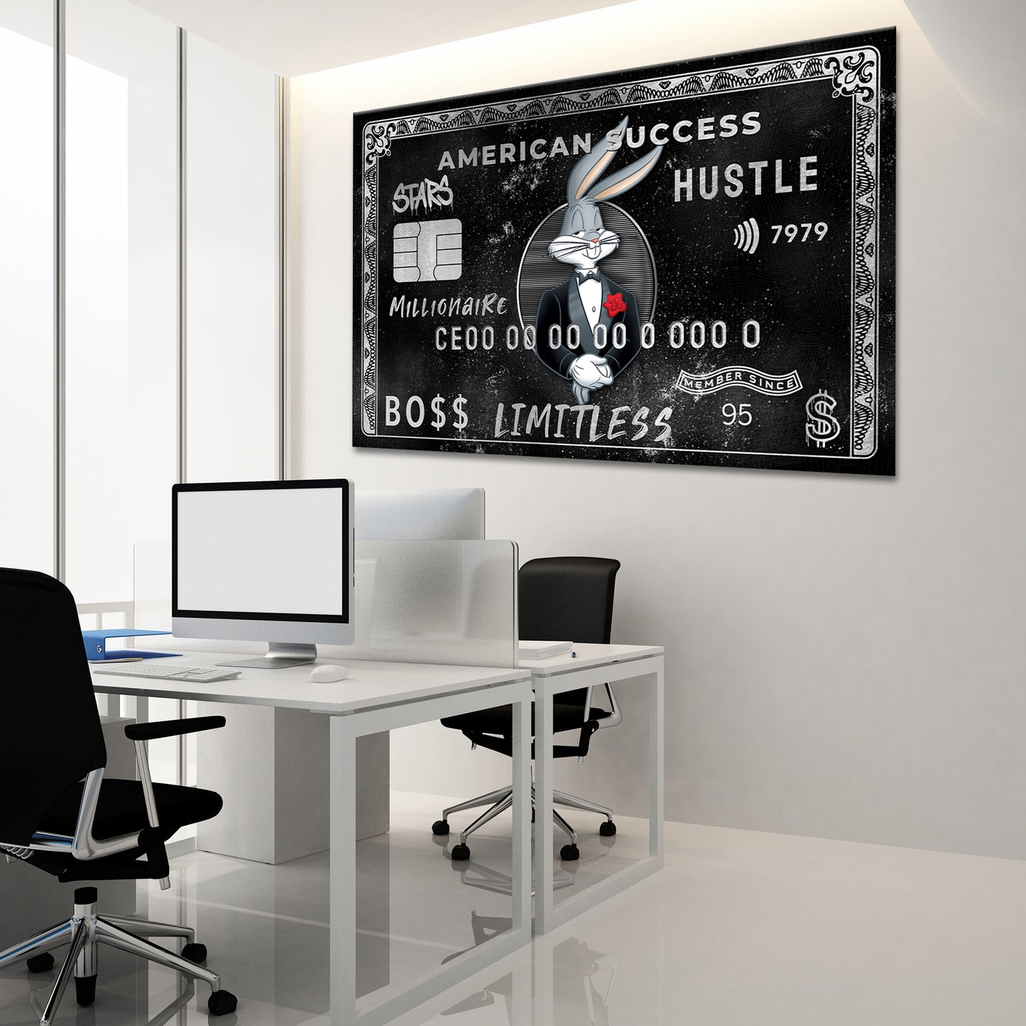 Wandbild Success Bunny