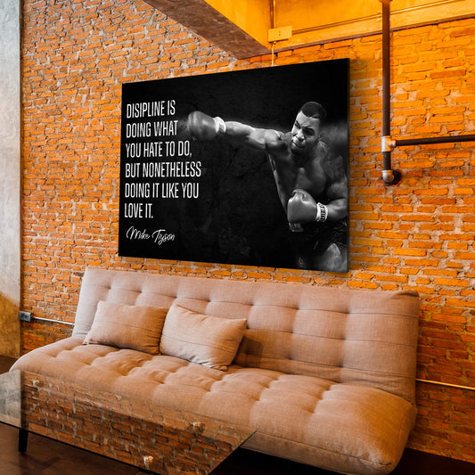Mike Style Zitat Motivation Iron Fist Boxer Wandbild