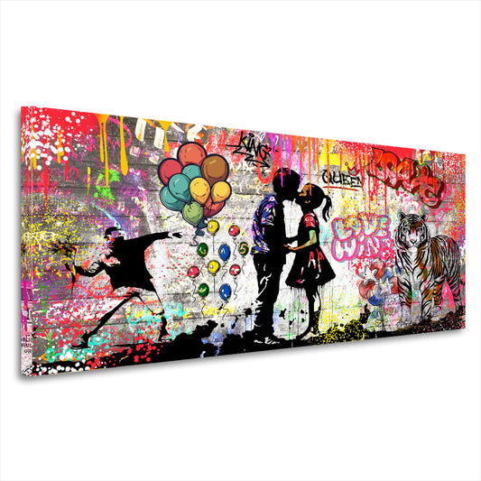 Pop Art Street Art Graffiti Rebell Wandbild