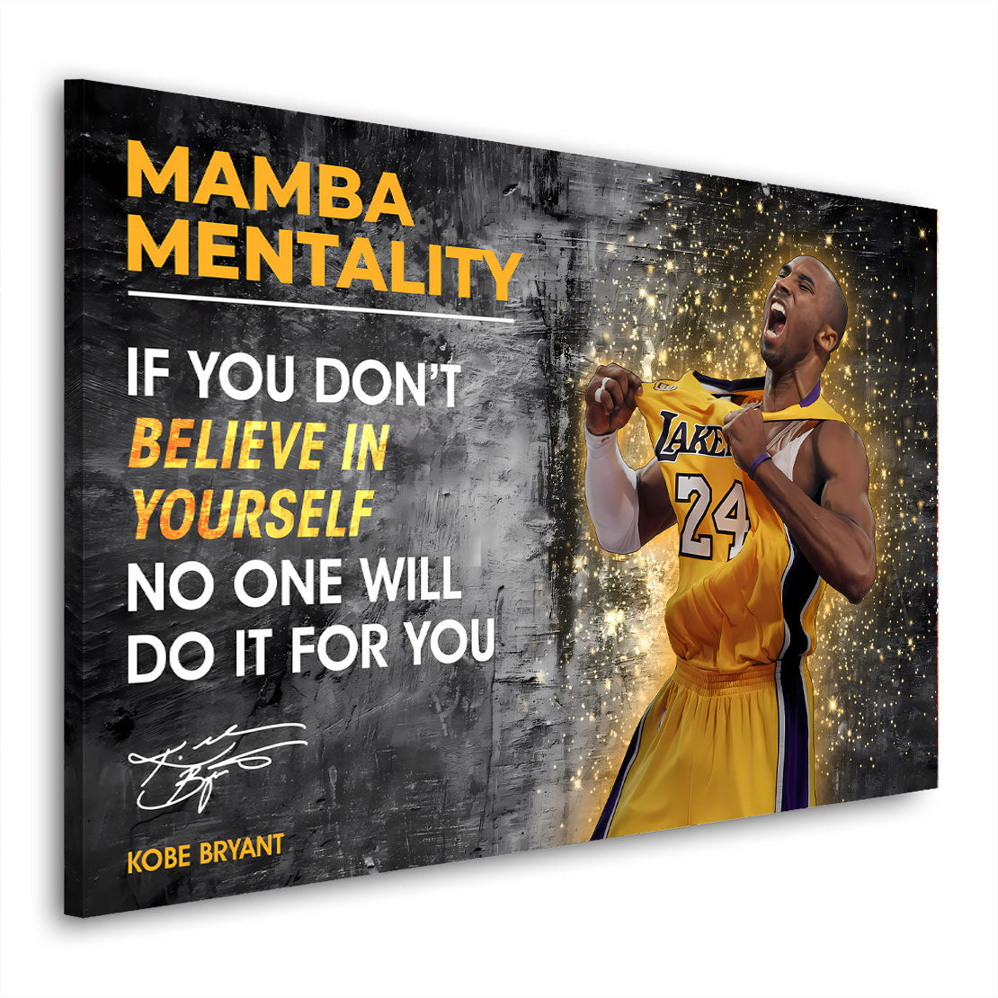 Wandbild Mamba Mentality Basketball Sport Motivation