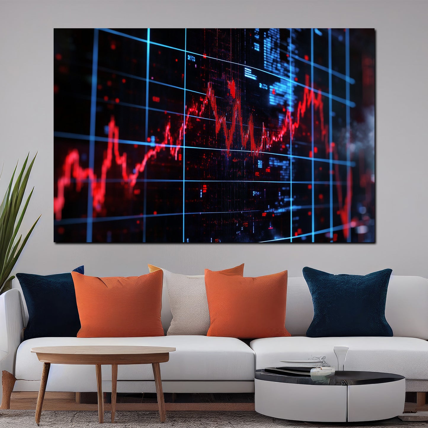 Wandbild Motivation Börsen Wallstreet digital modern