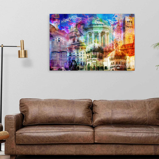 München Pop Art Wandbild