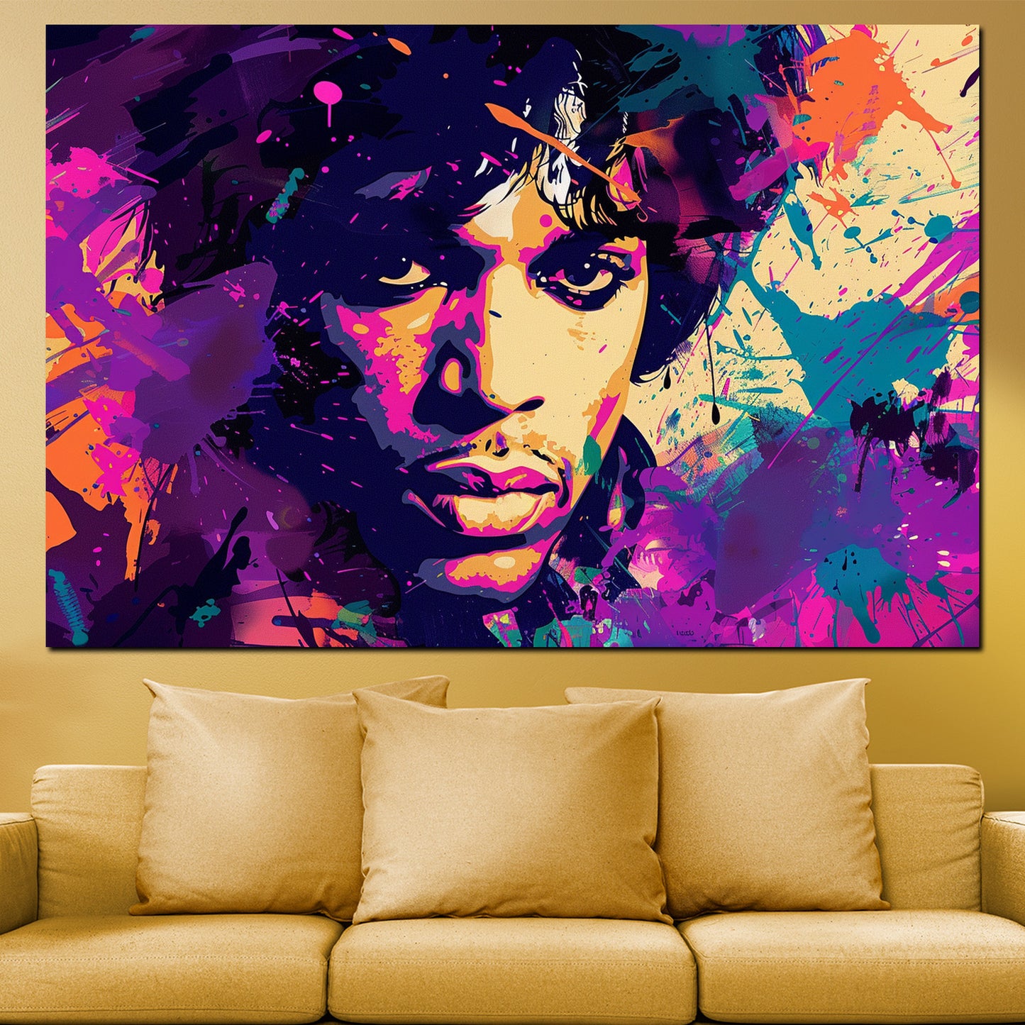 Prince Pop Art Musik Dekoration Wandbild