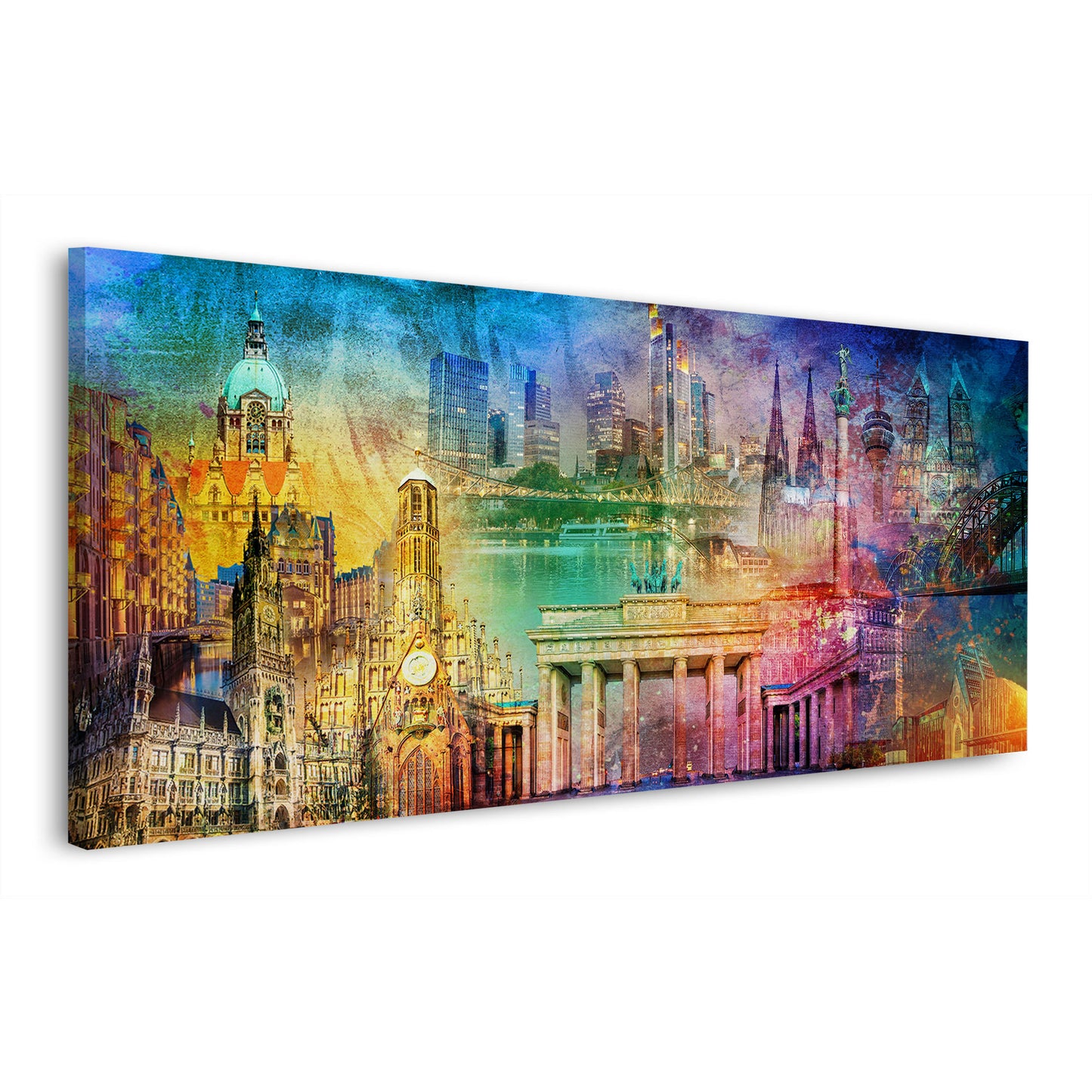 Deutschland Collage Pop Art Architektur Wandbild modern