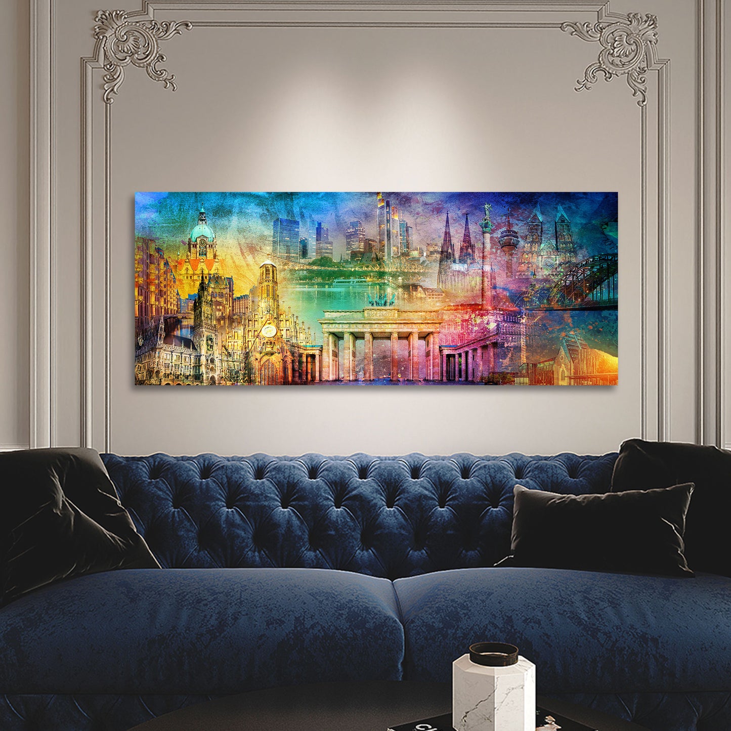 Deutschland Collage Pop Art Architektur Wandbild modern