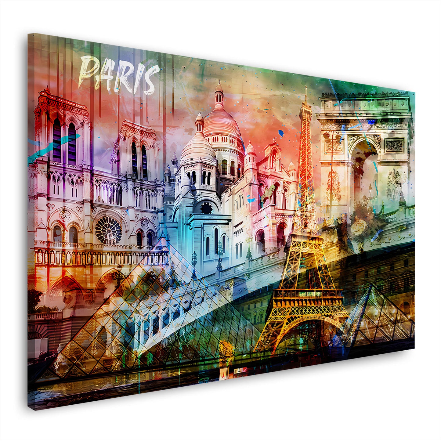 Paris Highlights Eiffelturm Wahrzeichen Wandbild