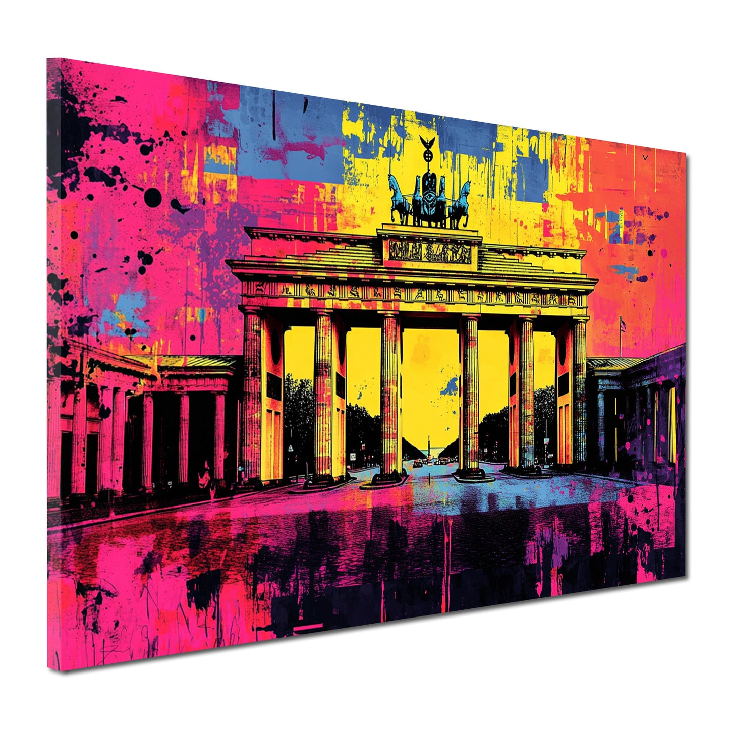 Wandbild Städte Brandenburger Tor Berlin Pop Art