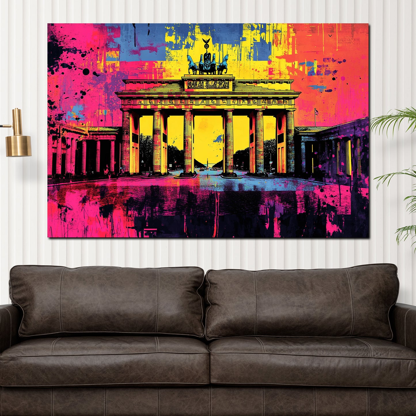 Wandbild Städte Brandenburger Tor Berlin Pop Art