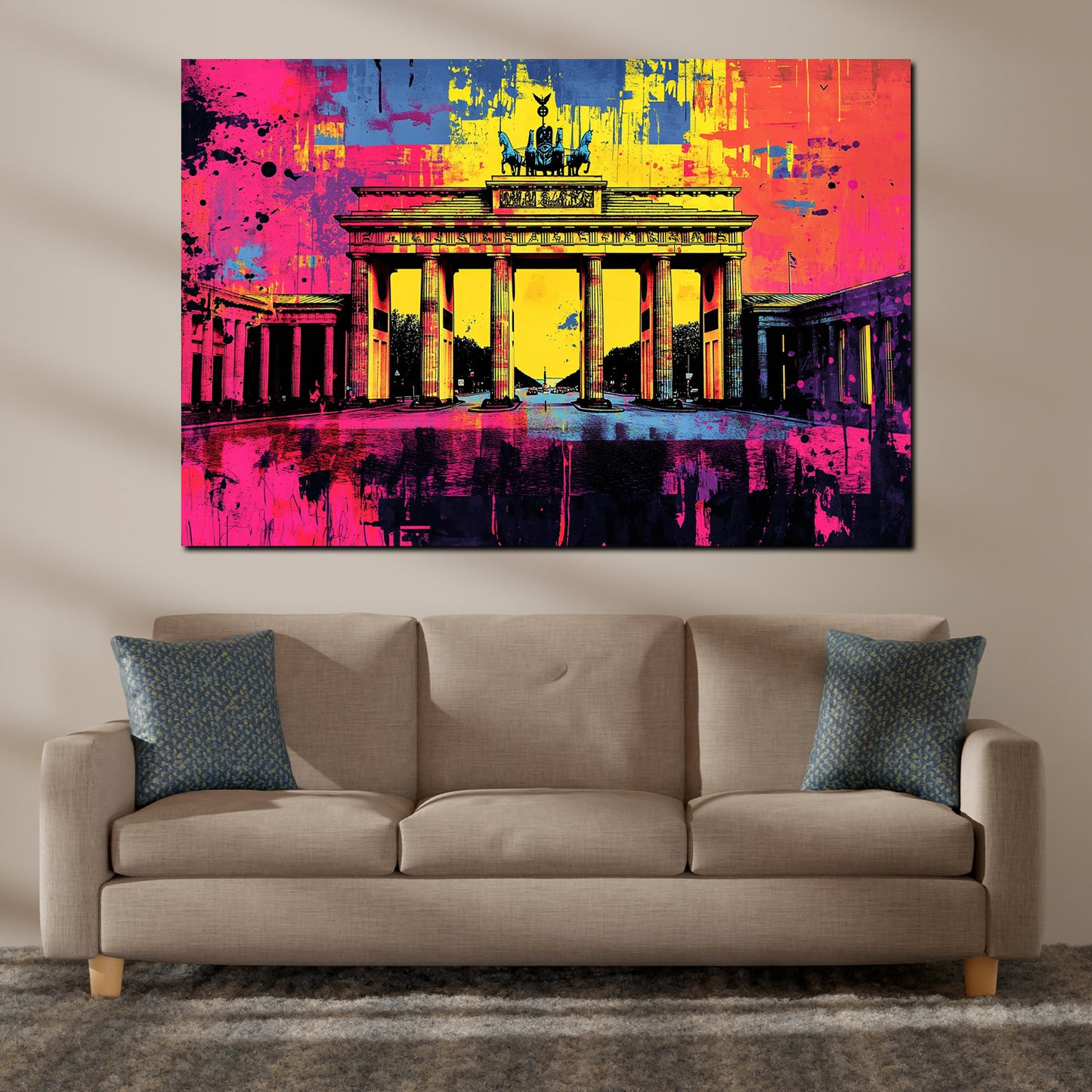 Wandbild Städte Brandenburger Tor Berlin Pop Art