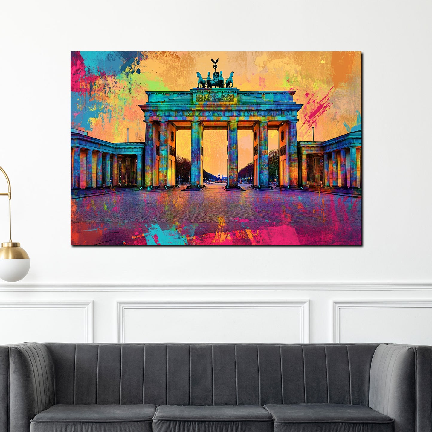 Wandbild Städte Brandenburger Tor Berlin Pop Art