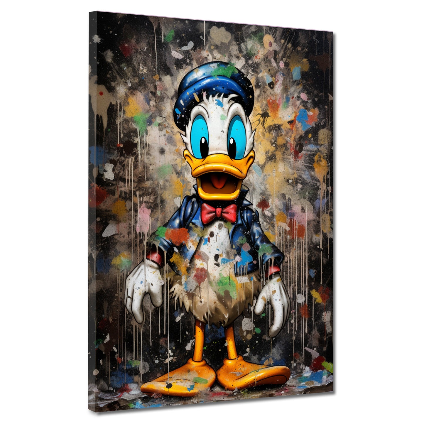 Wandbild Comic Duck abstrakt Pop Art Colour