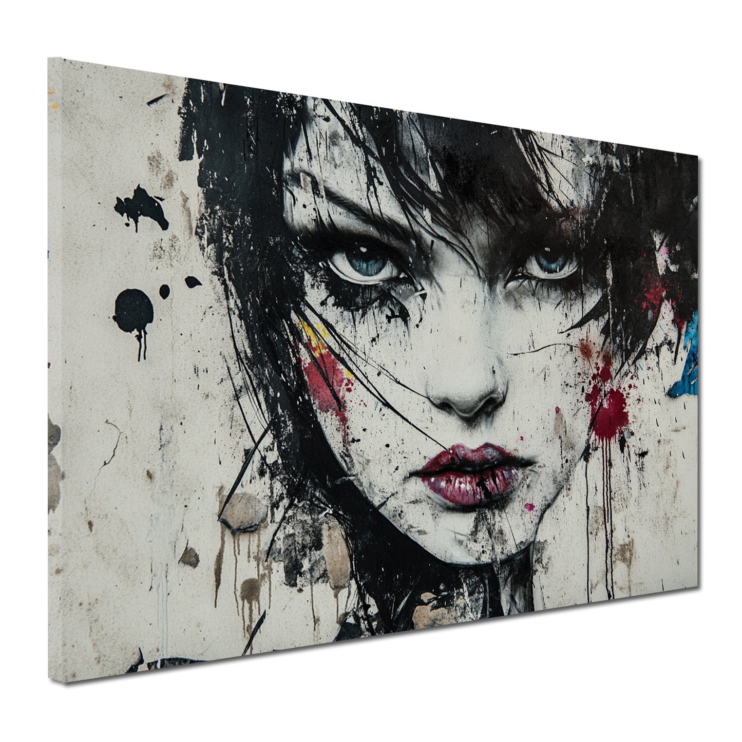 Wandbild abstrakt Frau Porträt modern