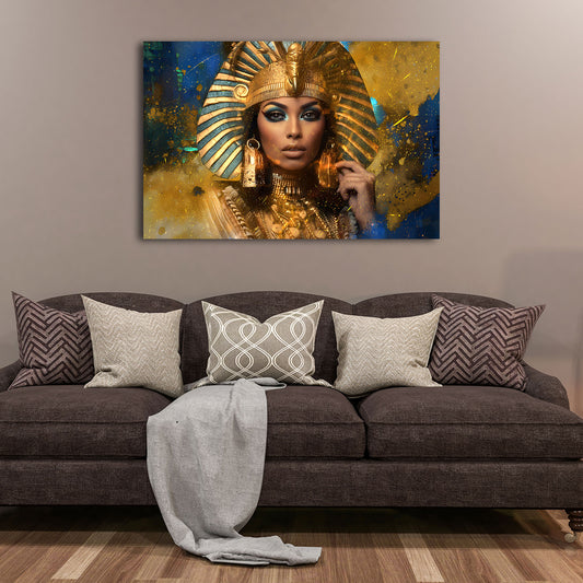 Kleopatra Ägyptische Königin Gold Porträt Wandbild