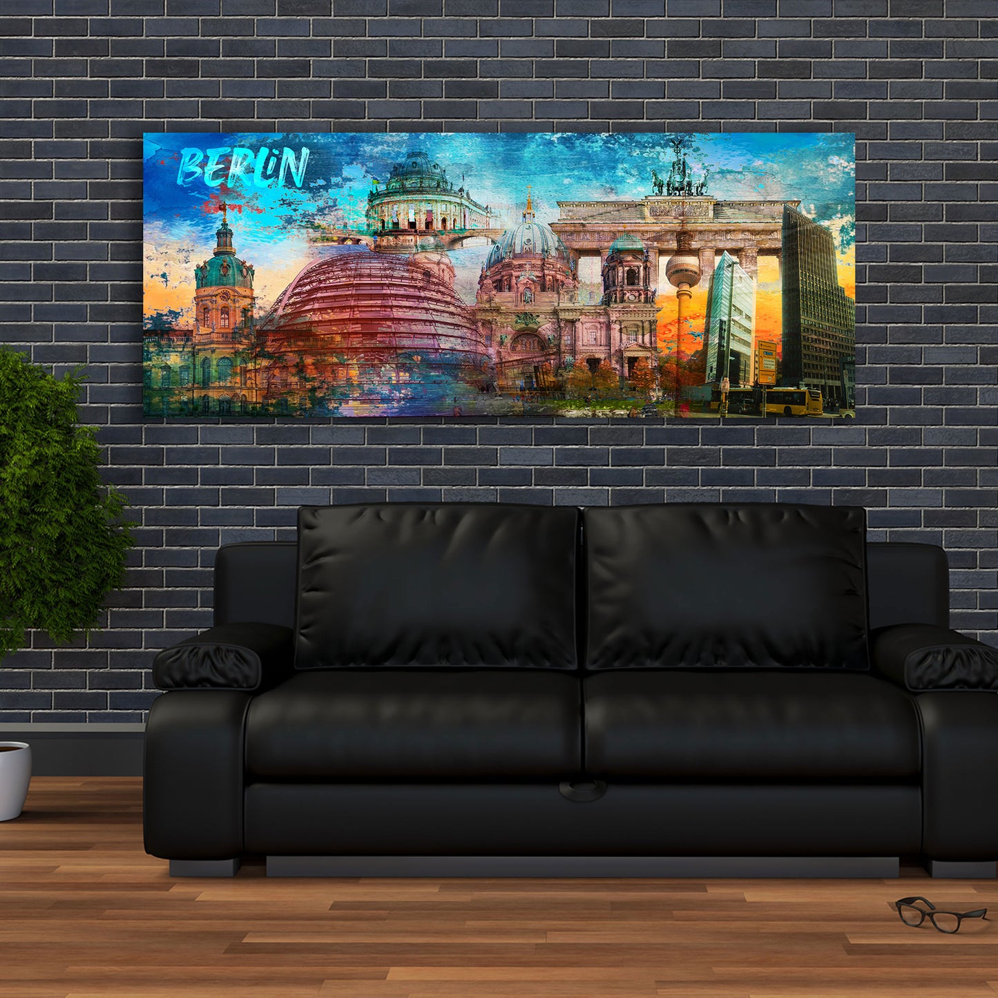 Berlin Pop Art Architektur Sehenswürdigkeiten Wandbild