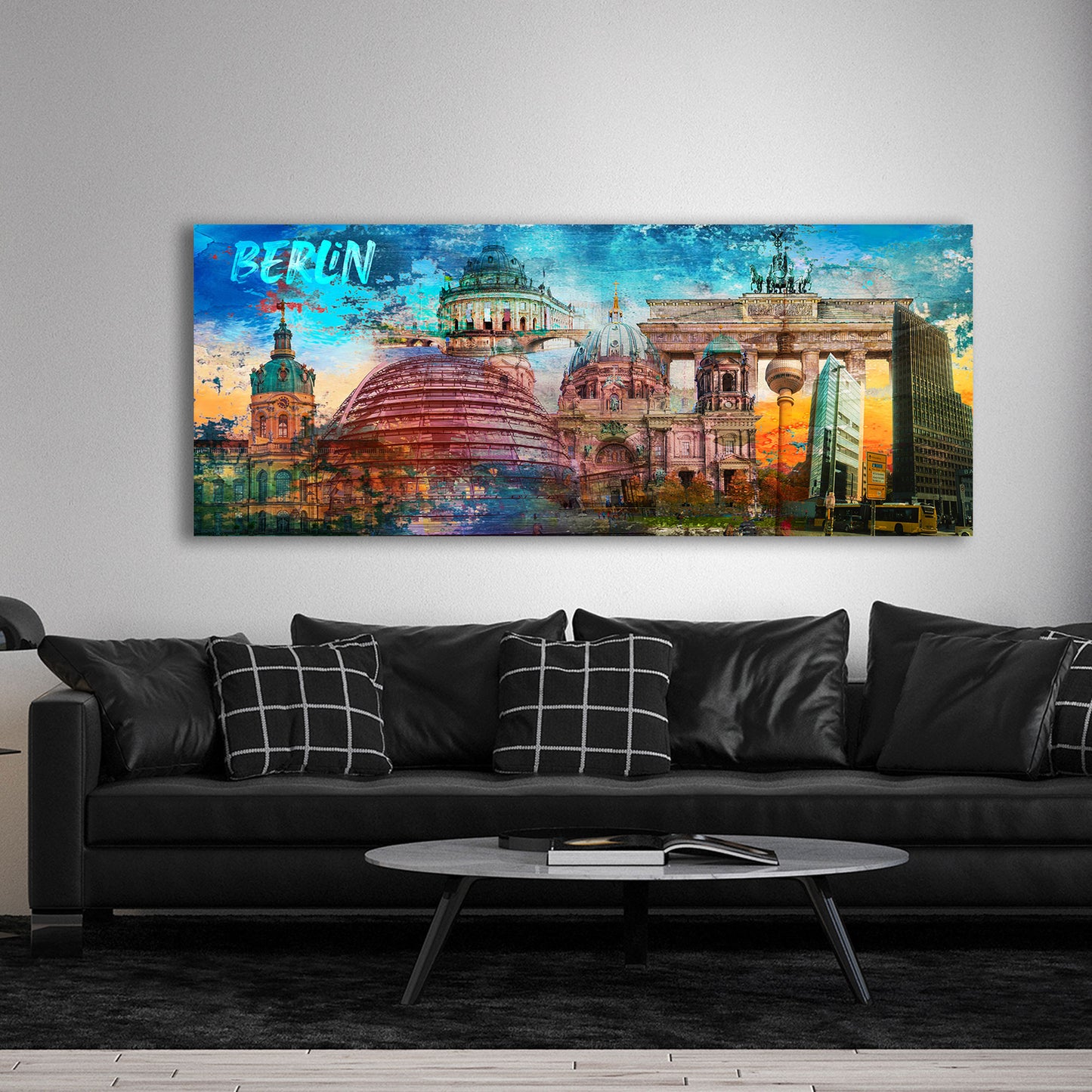 Berlin Pop Art Architektur Sehenswürdigkeiten Wandbild