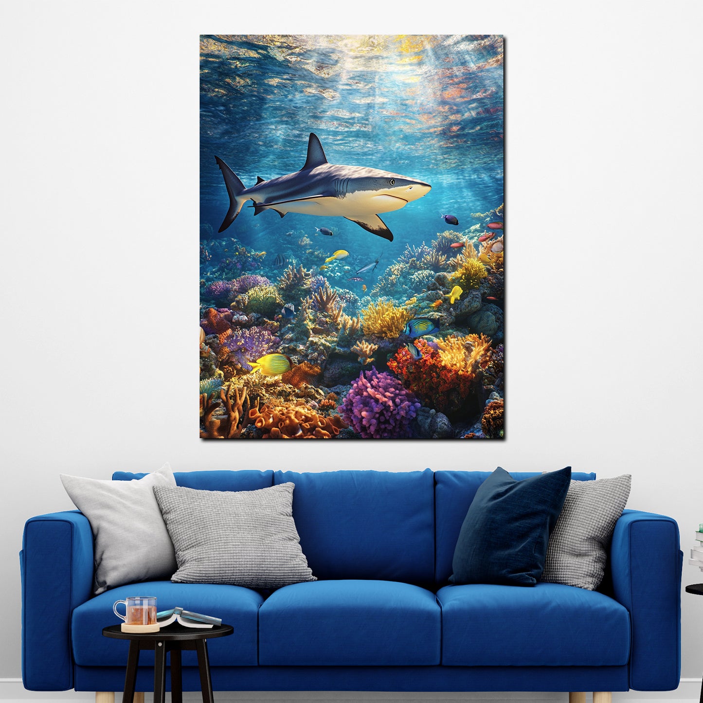 Hai Korallenriff Unterwasser Ozean Wandbild