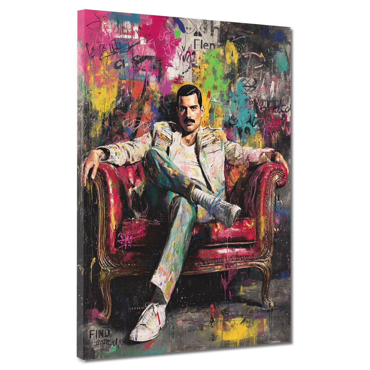 Mercury auf dem Sofa – Wandbild