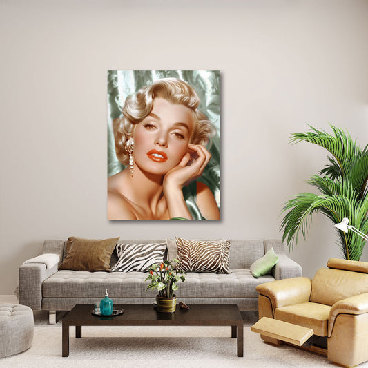 Marilyn Portraet im Vintage Stil als Acrylglasbild