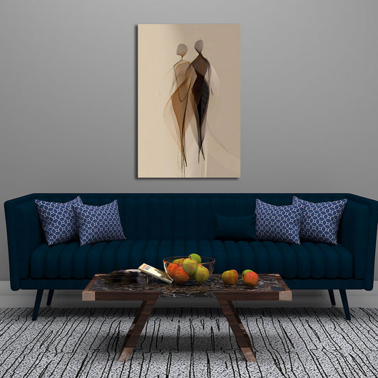 Minimalistische Figuren Silhouetten elegant Wandbild