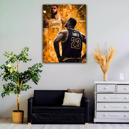 Basketballspieler im Pop Art Stil als Acrylglasbild