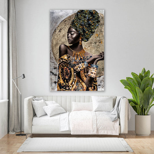 African Beauty Style als Leinwandbild