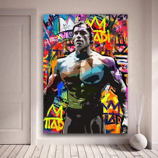 Wandbild Bodybuilder Pop Art Bodybuilding