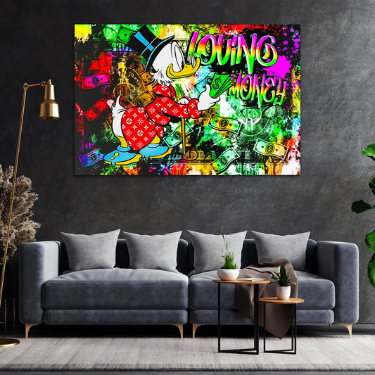 Dagobert Pop Art Comic Wandbild