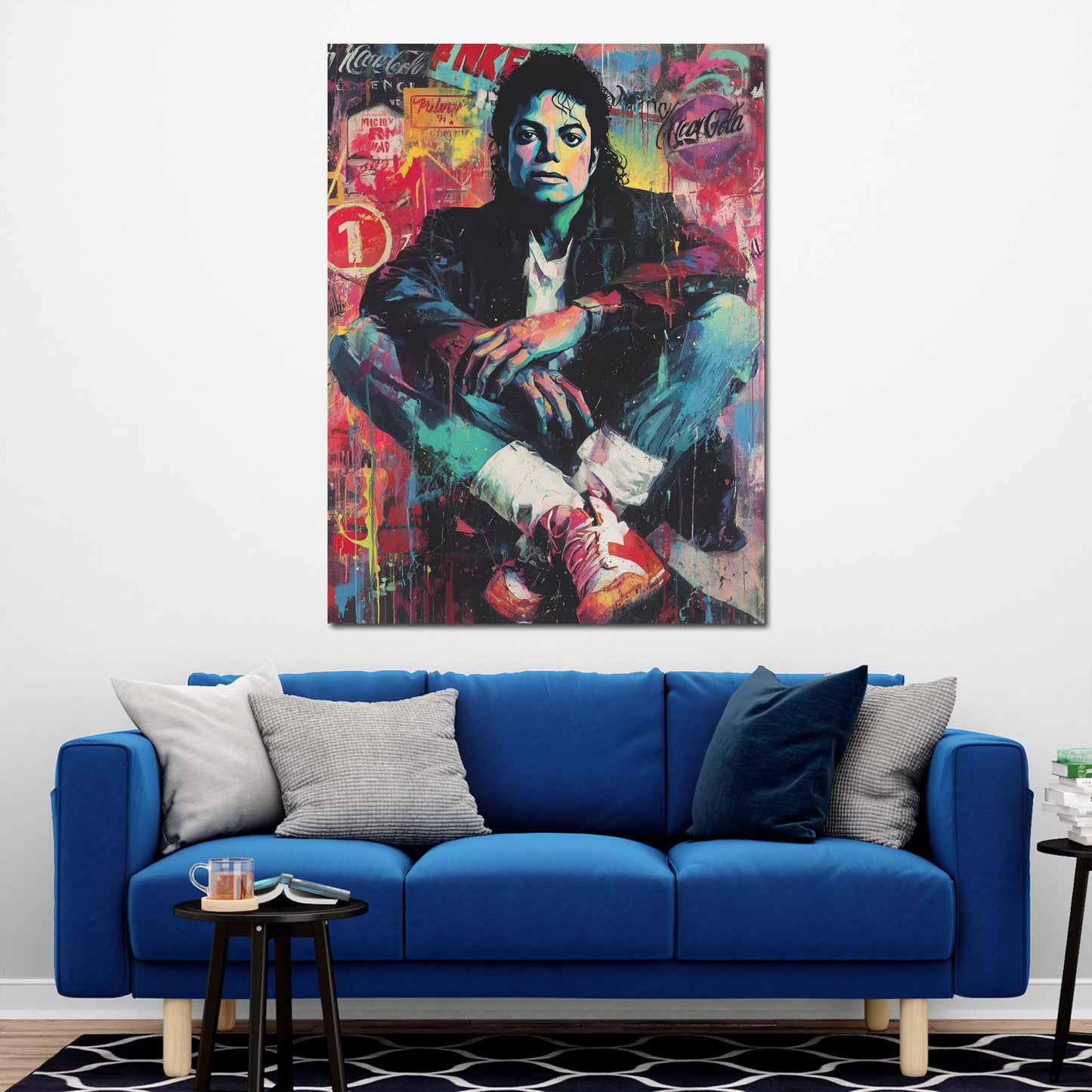 Pop Art Jackson Musik Retro Wandbild