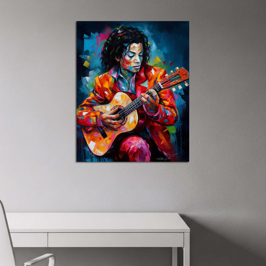 Pop Art Jackson Gitarre Musiker Porträt Wandbild