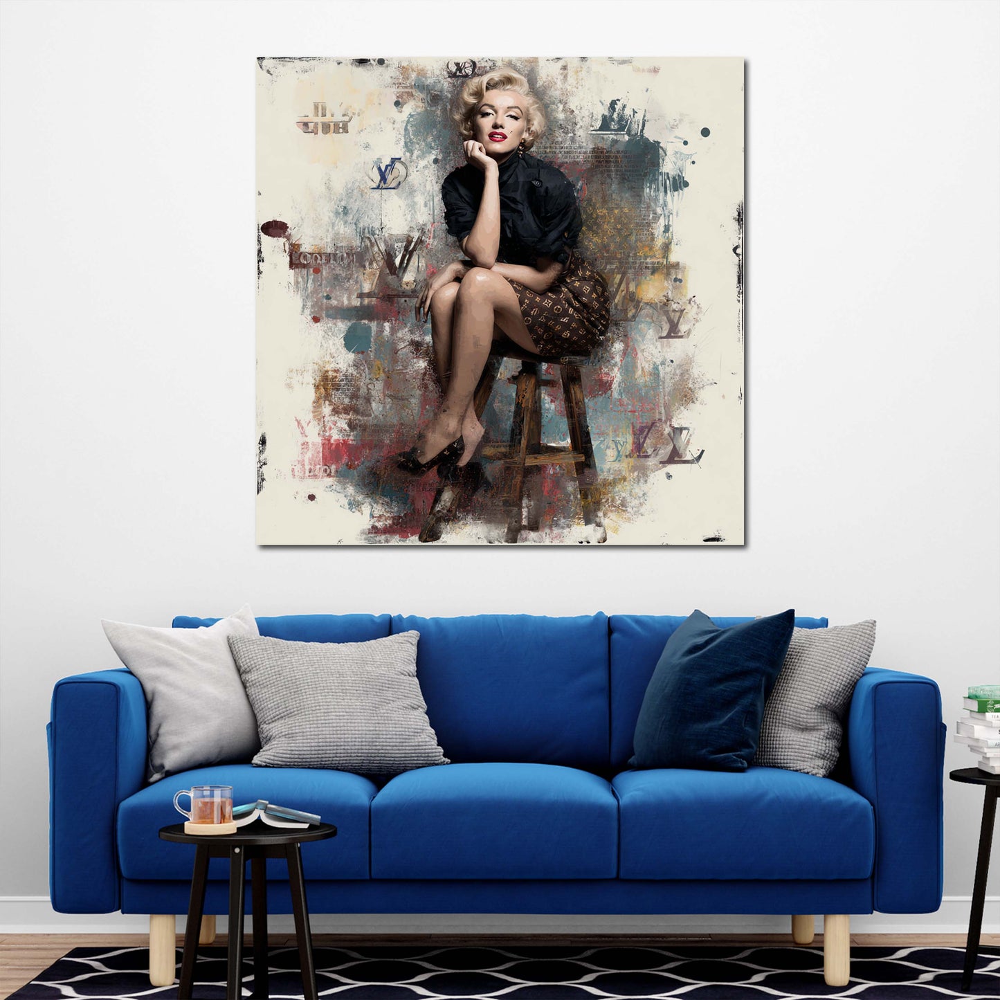 Pop Art Marilyn Fashion Ikone Vintage Stil Wandbild