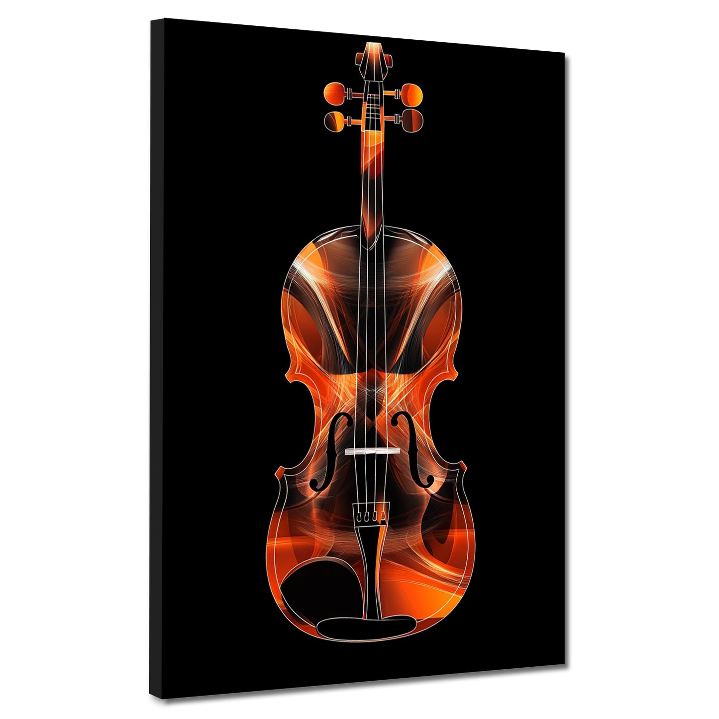 Violine Linien Kunst Musikdesign Wandbild