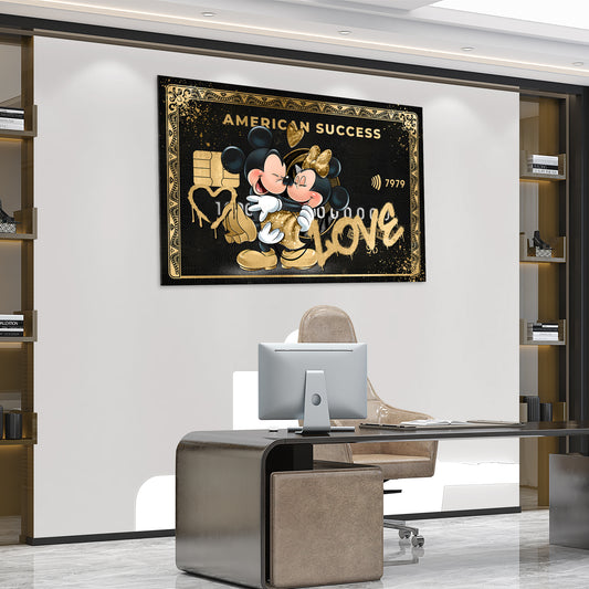 Wandbild LOVE Comic American Success