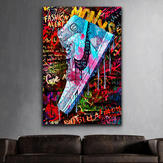 Wandbild Pop Art Schuh Kunst Sneakers