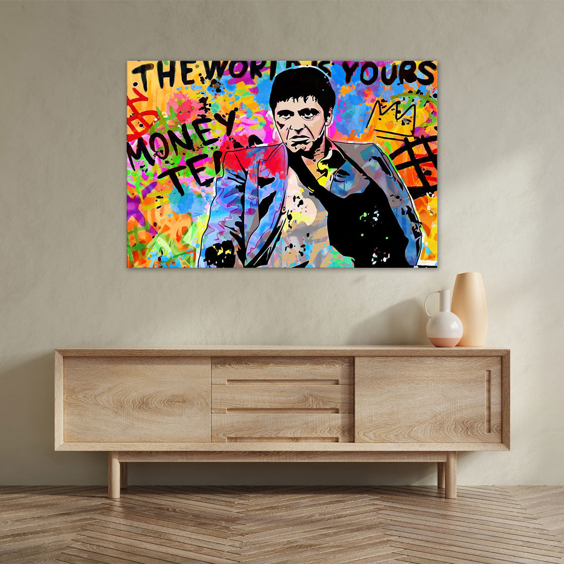 Pop Art Kultfilm Scar Face Montana Wandbild