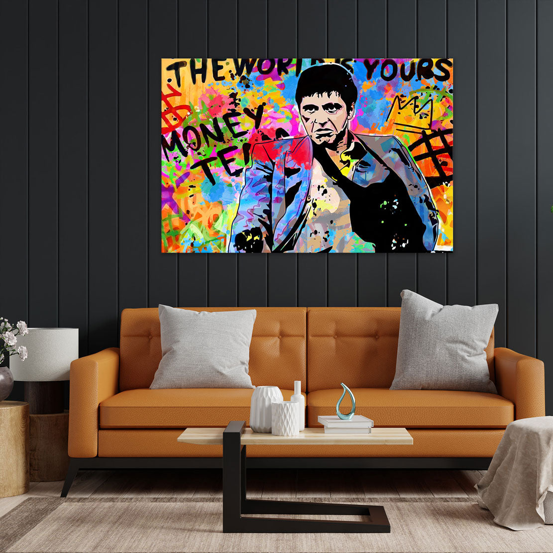 Pop Art Kultfilm Scar Face Montana Wandbild