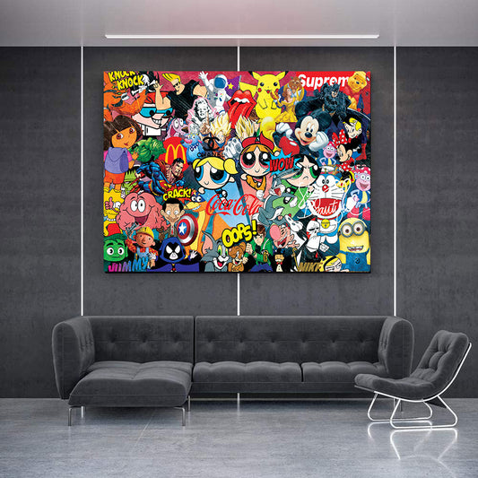 Wandbild Leinwandbild Comic Allstyle Pop Art