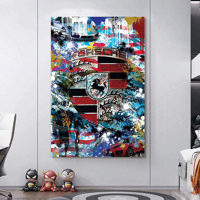 Auto Wandbild Pop Art Sportwagen Lifestyle