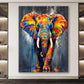 Elefant Pop Art Colour