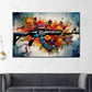 Wandbild AK abstrakt Pop Art mit Blumen