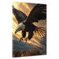 Adler im Flug bei Sonnenuntergang – Wandbild