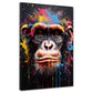 Wandbild Affe Pop Art Splash