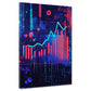 Wandbild Aktienchart Geld und Erfolg Börse modern digital