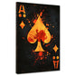 Wandbild Ass Karte Symbol Farbe modern