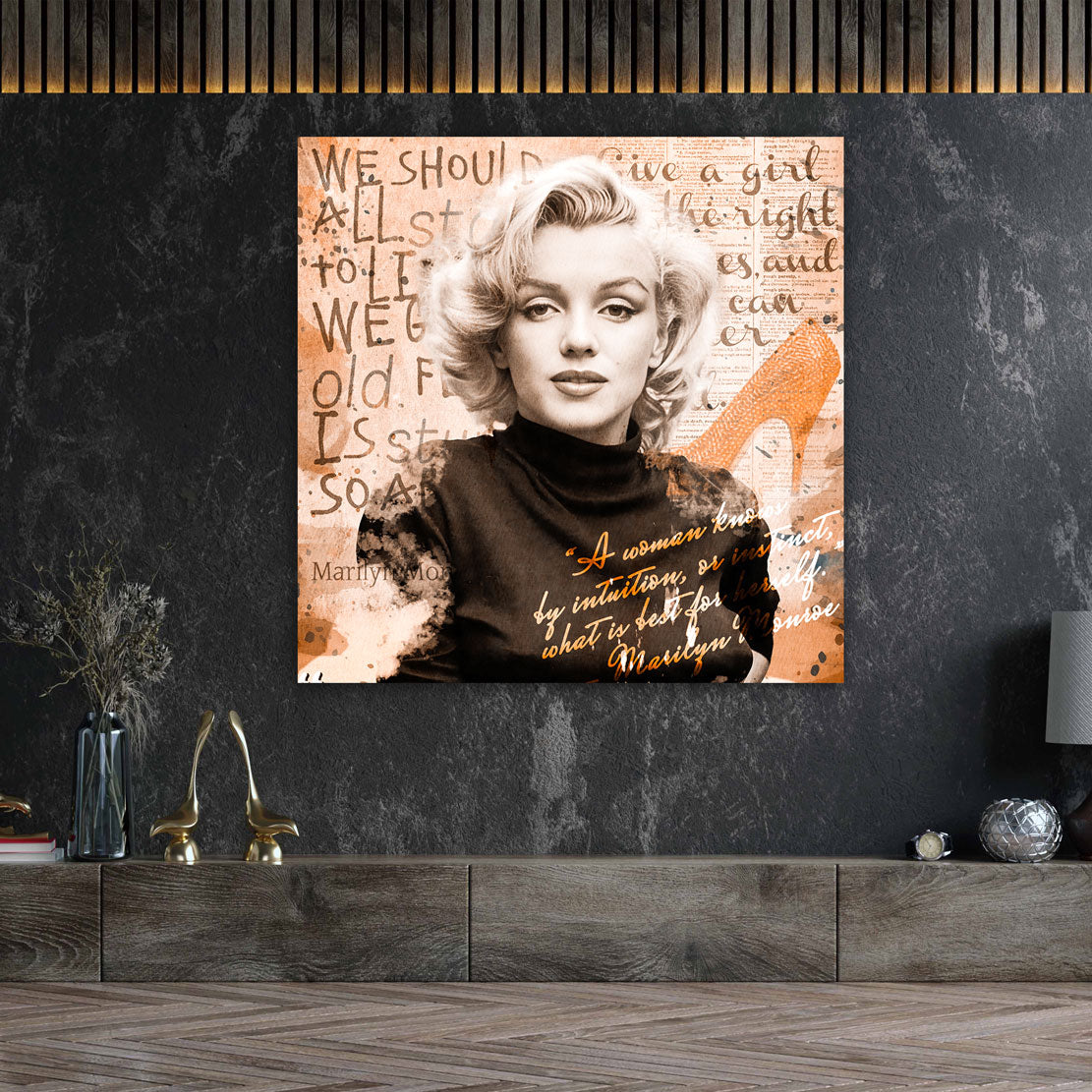 Wandbild Beautiful Marilyn Vintage Pop Art