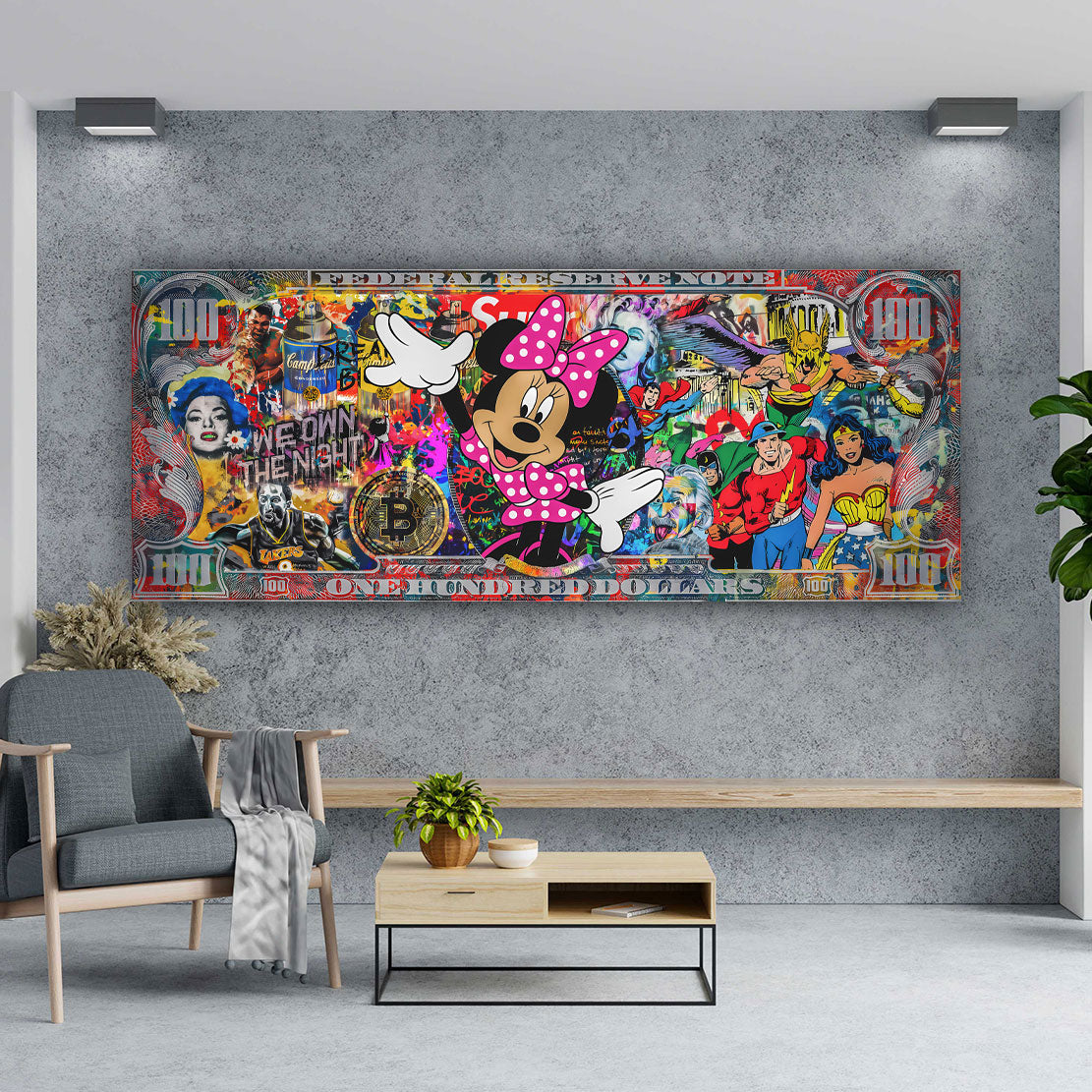 Wandbild Comic Pop Art Maus All Style